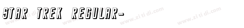 Star Trek Regular字体转换